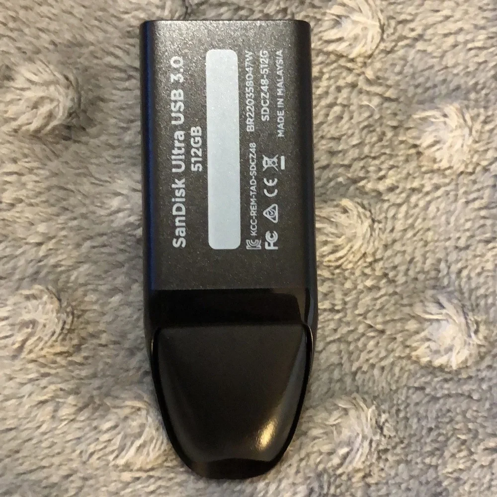 SanDisk 512GB Ultra USB 3.0 Flash Drive - SDCZ48-512G-G46 NWOT / UNUSED